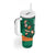 Personalised Ireland Rugby Sevens Tumbler With Handle Go Champions Irish Shamrock