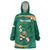 Custom Ireland Rugby Sevens Wearable Blanket Hoodie Go Champions Irish Shamrock