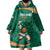 Custom Ireland Rugby Sevens Wearable Blanket Hoodie Go Champions Irish Shamrock