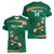 Custom Ireland Rugby Sevens Women V-Neck T-Shirt Go Champions Irish Shamrock