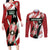 Custom Kenya Rugby Sevens Couples Matching Long Sleeve Bodycon Dress and Long Sleeve Button Shirt Go Champions African Pattern - Wonder Print Shop