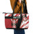 Custom Kenya Rugby Sevens Leather Tote Bag Go Champions African Pattern - Wonder Print Shop