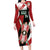 Custom Kenya Rugby Sevens Long Sleeve Bodycon Dress Go Champions African Pattern - Wonder Print Shop