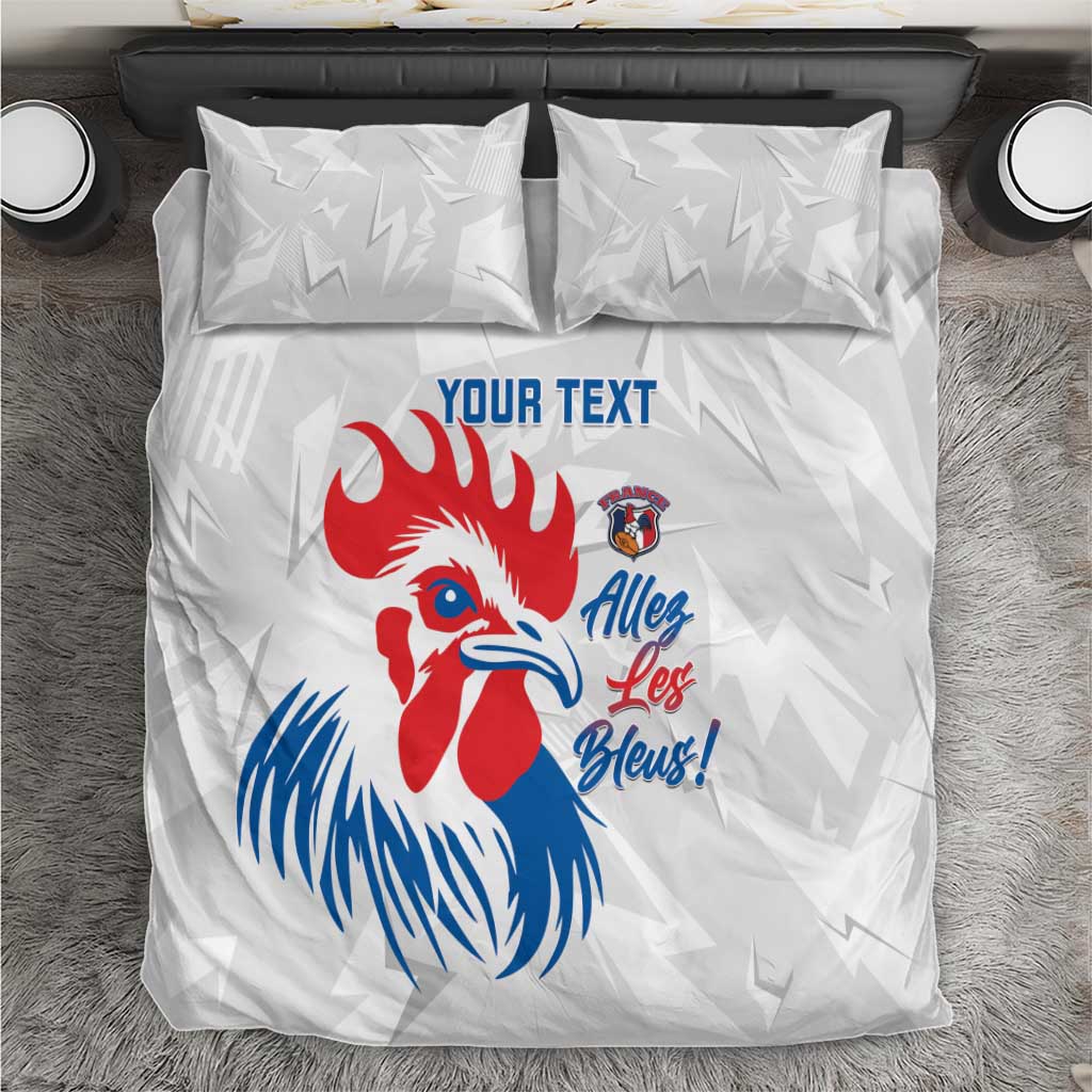 Custom France Rugby 2025 Bedding Set Allez Les Bleus!