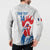 Custom France Rugby 2025 Button Sweatshirt Allez Les Bleus!