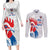 Custom France Rugby 2025 Couples Matching Long Sleeve Bodycon Dress and Long Sleeve Button Shirt Allez Les Bleus!