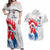 Custom France Rugby 2025 Couples Matching Off Shoulder Maxi Dress and Hawaiian Shirt Allez Les Bleus!