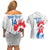 Custom France Rugby 2025 Couples Matching Off Shoulder Short Dress and Hawaiian Shirt Allez Les Bleus!