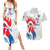 Custom France Rugby 2025 Couples Matching Summer Maxi Dress and Hawaiian Shirt Allez Les Bleus!