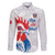 Custom France Rugby 2025 Family Matching Long Sleeve Bodycon Dress and Hawaiian Shirt Allez Les Bleus!