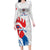 Custom France Rugby 2025 Family Matching Long Sleeve Bodycon Dress and Hawaiian Shirt Allez Les Bleus!