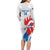 Custom France Rugby 2025 Family Matching Long Sleeve Bodycon Dress and Hawaiian Shirt Allez Les Bleus!