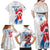 Custom France Rugby 2025 Family Matching Off Shoulder Maxi Dress and Hawaiian Shirt Allez Les Bleus!