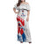 Custom France Rugby 2025 Family Matching Off Shoulder Maxi Dress and Hawaiian Shirt Allez Les Bleus!