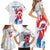 Custom France Rugby 2025 Family Matching Short Sleeve Bodycon Dress and Hawaiian Shirt Allez Les Bleus!