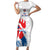 Custom France Rugby 2025 Family Matching Short Sleeve Bodycon Dress and Hawaiian Shirt Allez Les Bleus!