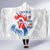 Custom France Rugby 2025 Hooded Blanket Allez Les Bleus!