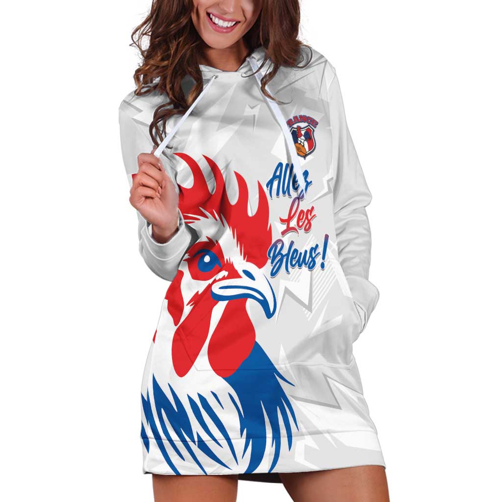 Custom France Rugby 2025 Hoodie Dress Allez Les Bleus!