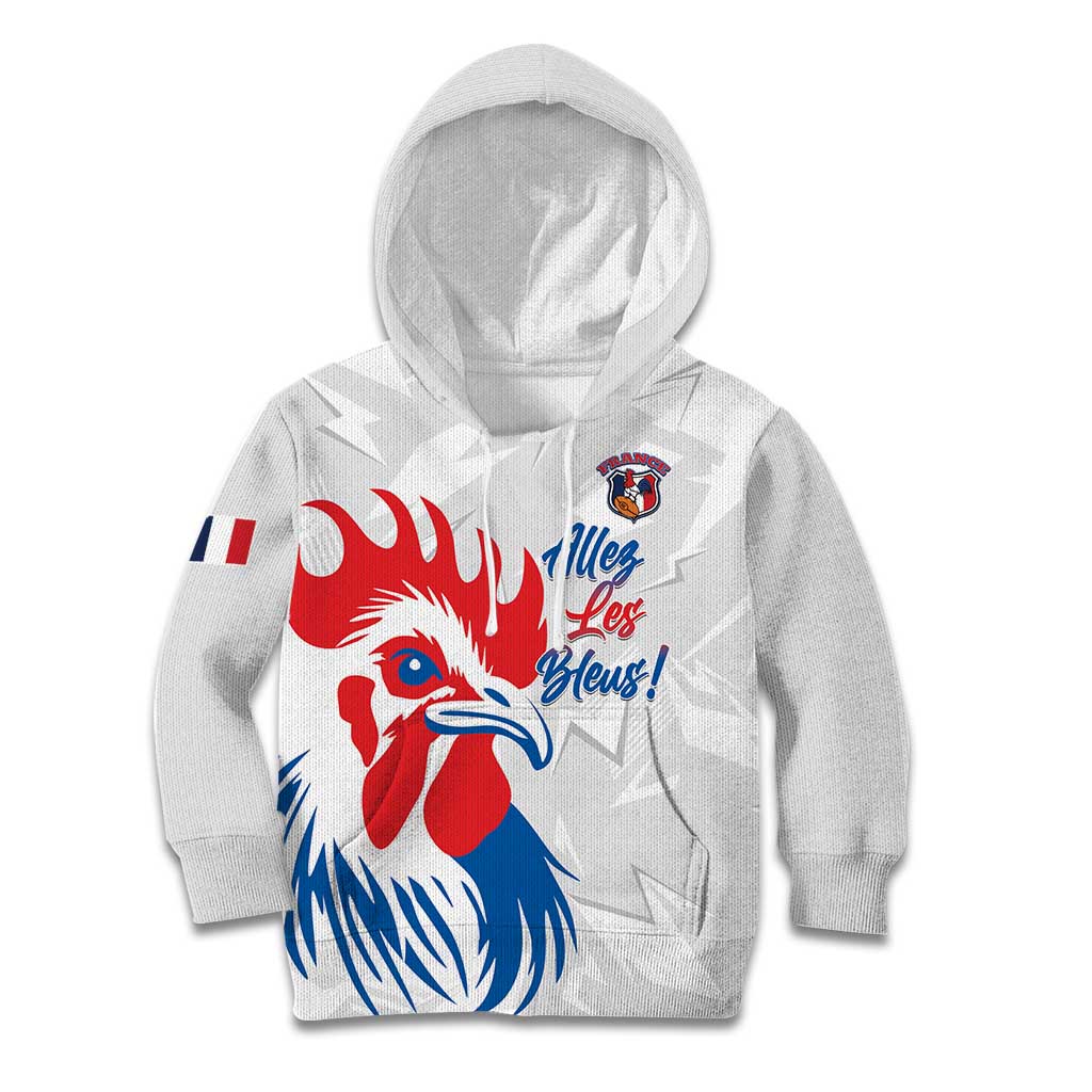 Custom France Rugby 2025 Kid Hoodie Allez Les Bleus!