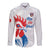 Custom France Rugby 2025 Long Sleeve Button Shirt Allez Les Bleus!