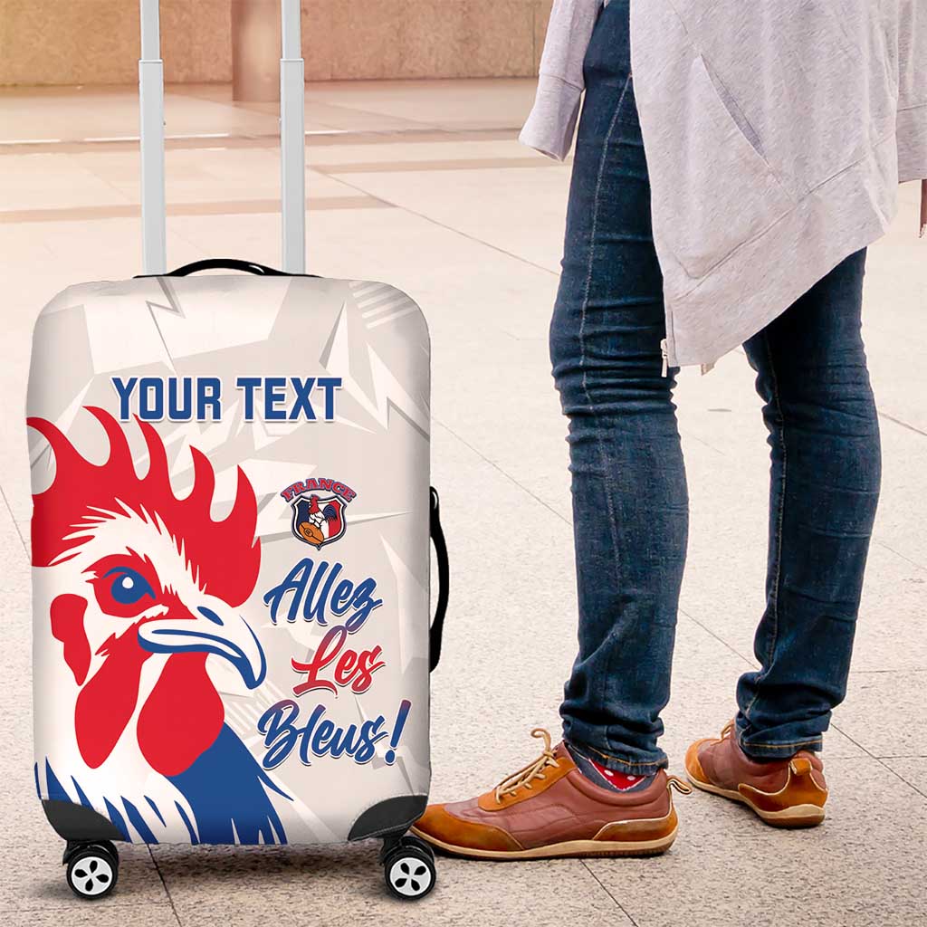 Custom France Rugby 2025 Luggage Cover Allez Les Bleus!