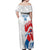 Custom France Rugby 2025 Off Shoulder Maxi Dress Allez Les Bleus!