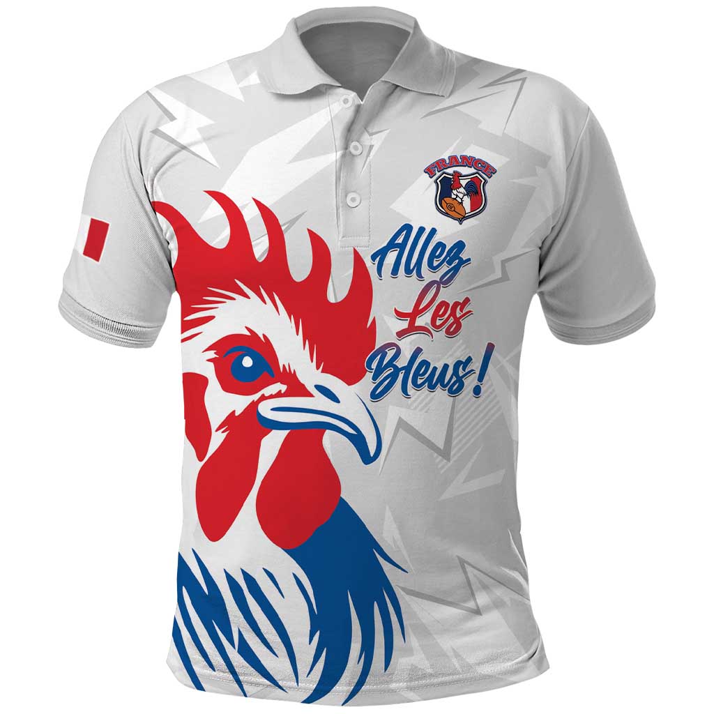 Custom France Rugby 2025 Polo Shirt Allez Les Bleus!