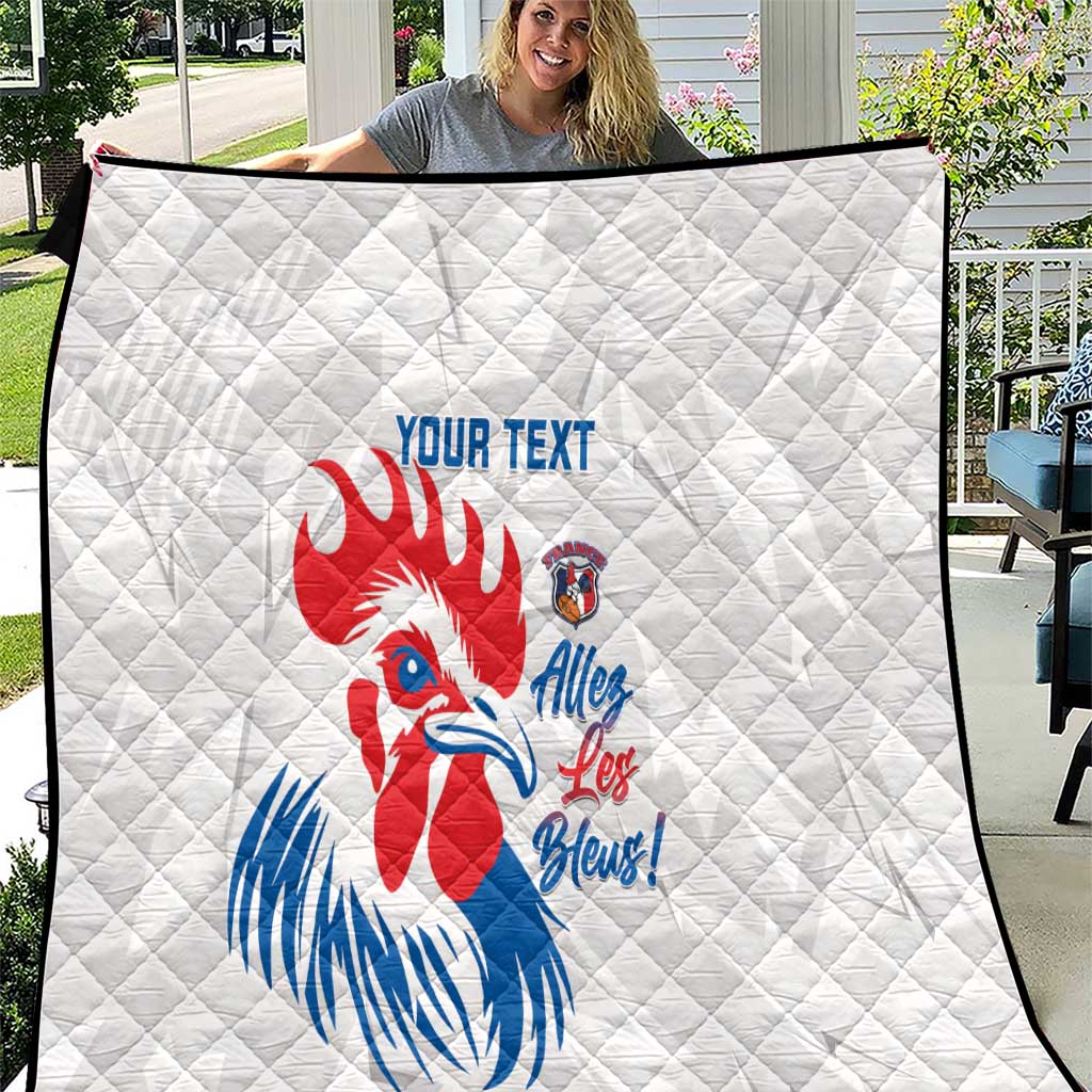 Custom France Rugby 2025 Quilt Allez Les Bleus!