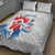 Custom France Rugby 2025 Quilt Bed Set Allez Les Bleus!