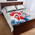 Custom France Rugby 2025 Quilt Bed Set Allez Les Bleus!