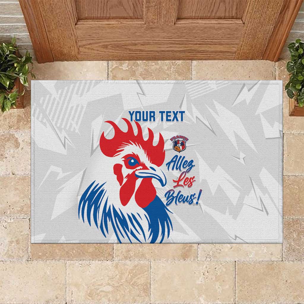 Custom France Rugby 2025 Rubber Doormat Allez Les Bleus!