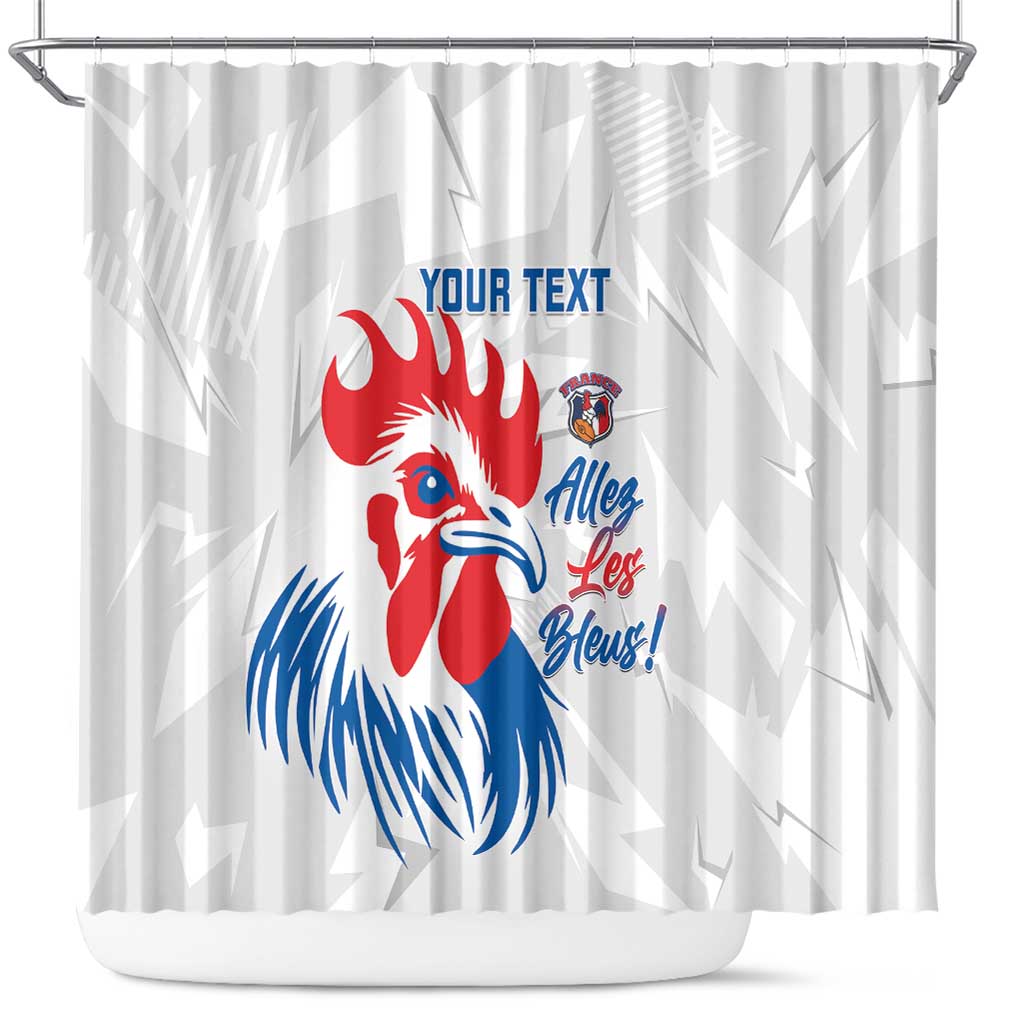 Custom France Rugby 2025 Shower Curtain Allez Les Bleus!