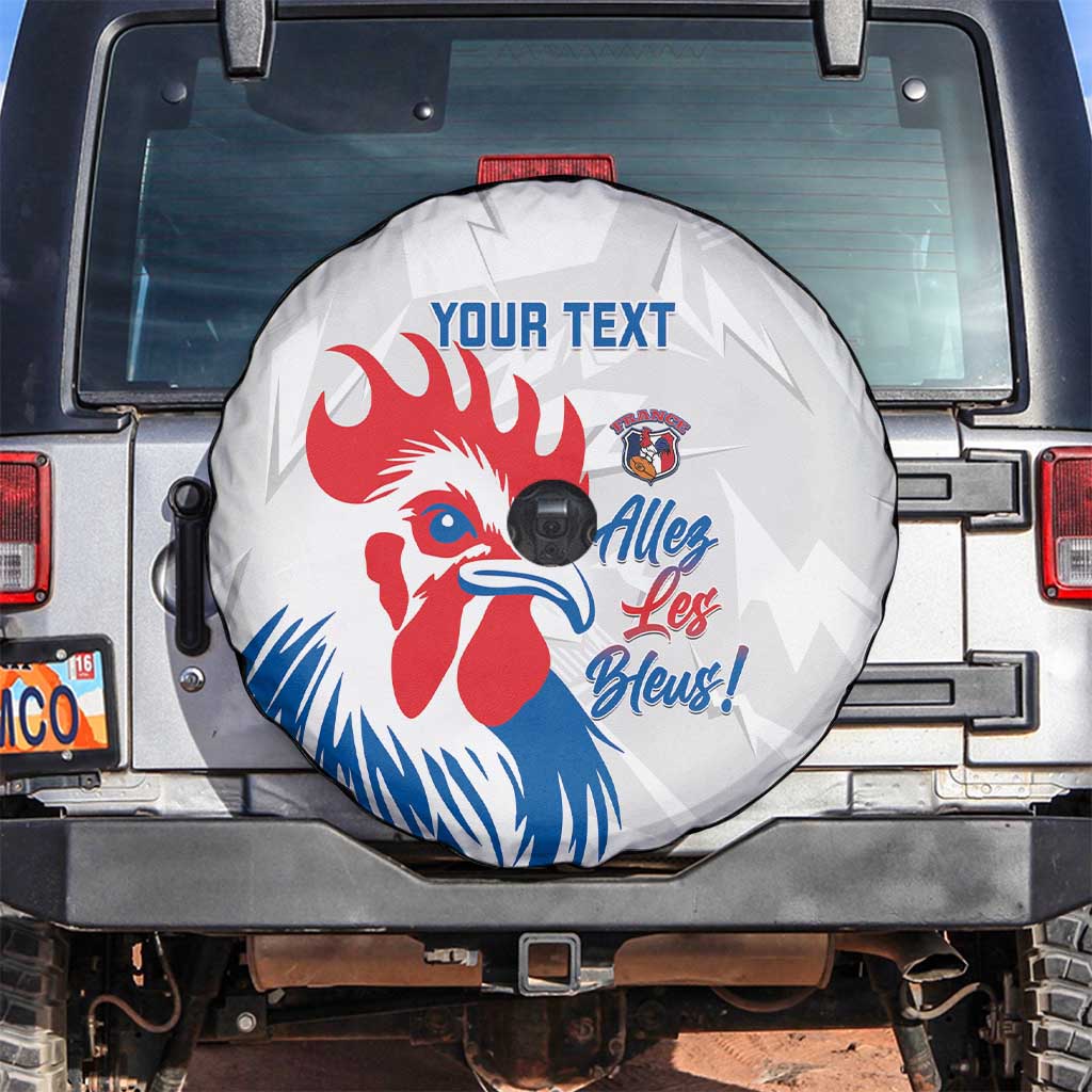 Custom France Rugby 2025 Spare Tire Cover Allez Les Bleus!