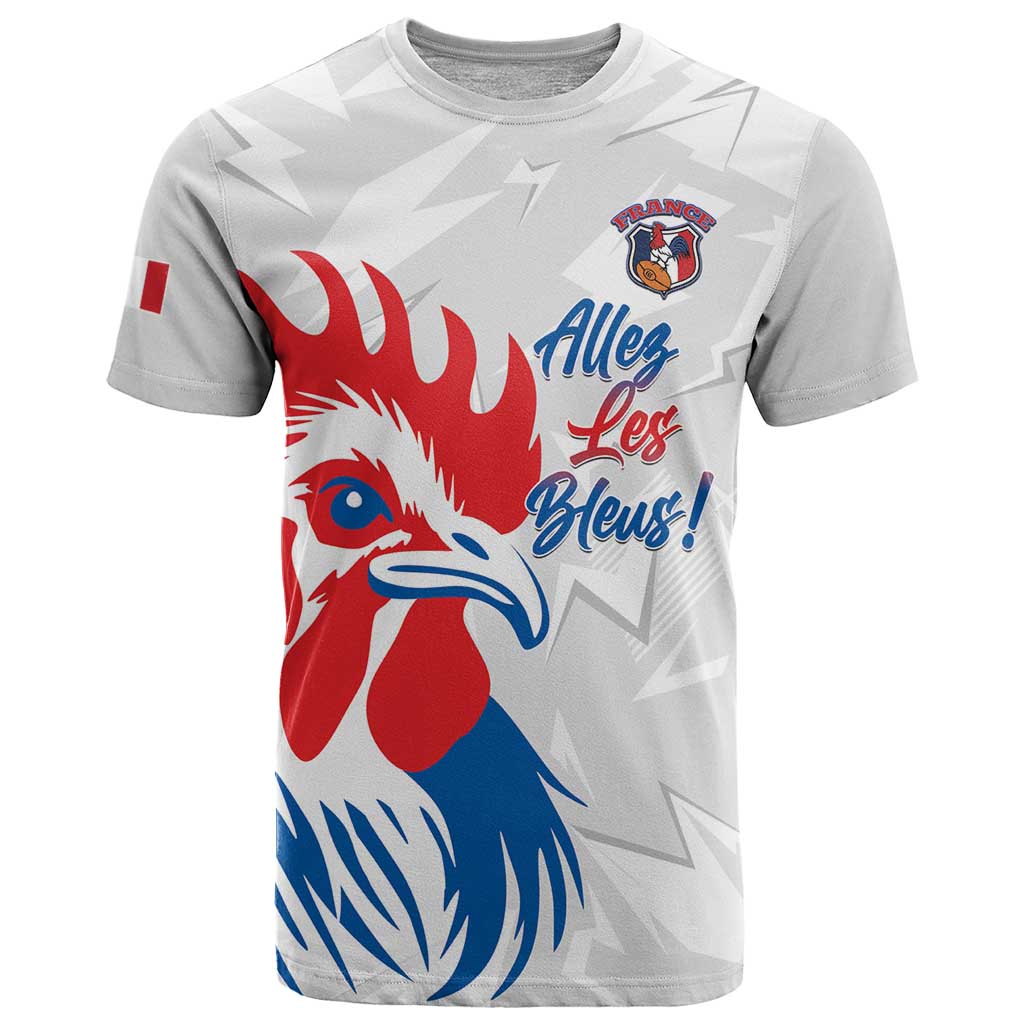 Custom France Rugby 2025 T Shirt Allez Les Bleus!