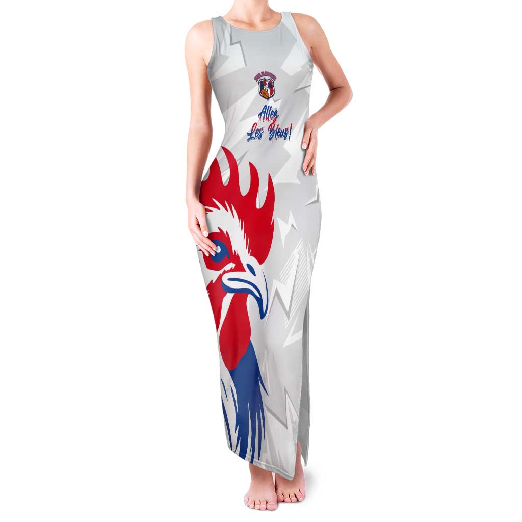 Custom France Rugby 2025 Tank Maxi Dress Allez Les Bleus!