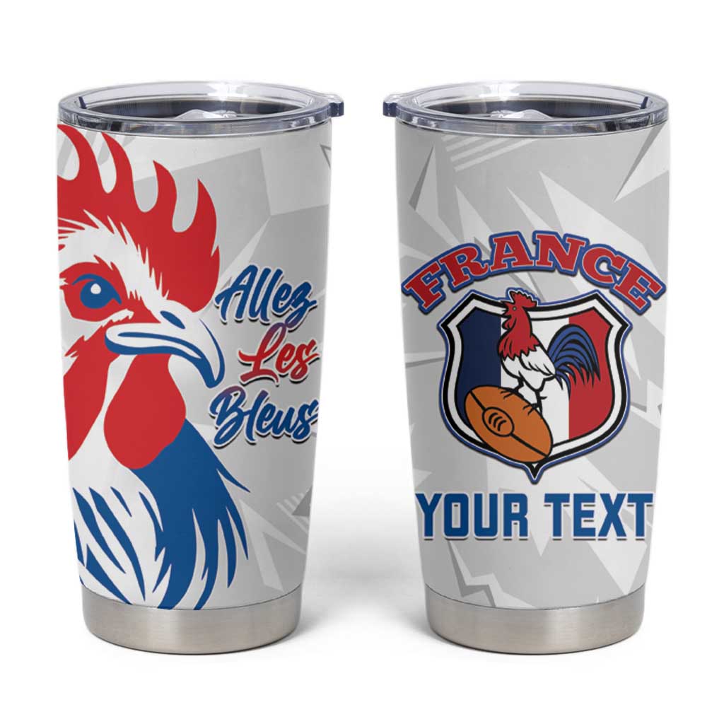 Personalised France Rugby 2025 Tumbler Cup Allez Les Bleus!