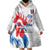 Custom France Rugby 2025 Wearable Blanket Hoodie Allez Les Bleus!