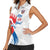 Custom France Rugby 2025 Women Sleeveless Polo Shirt Allez Les Bleus!