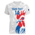 Custom France Rugby 2025 Women V-Neck T-Shirt Allez Les Bleus!