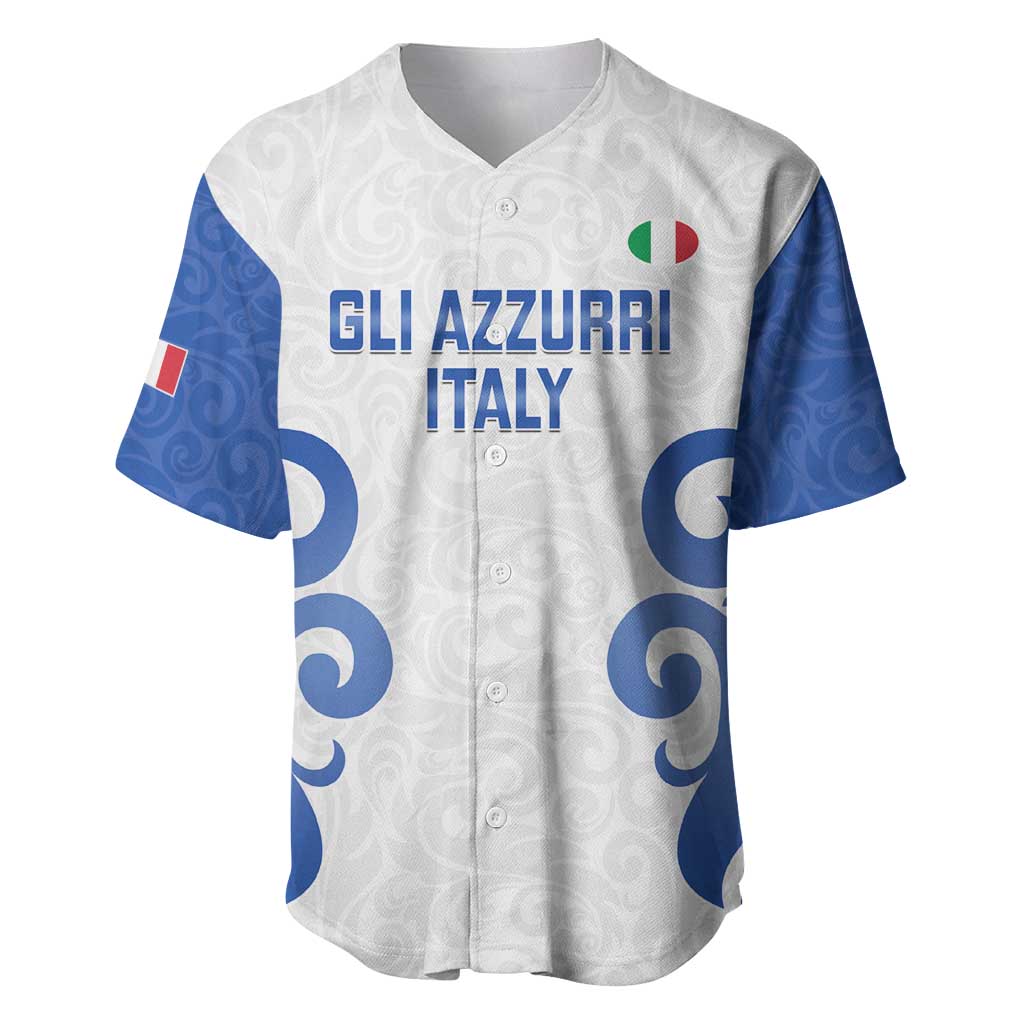 Custom Italy Rugby 2025 Baseball Jersey Come on Gli Azzurri!