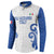 Custom Italy Rugby 2025 Button Sweatshirt Come on Gli Azzurri!