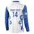 Custom Italy Rugby 2025 Button Sweatshirt Come on Gli Azzurri!