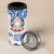 Personalised Italy Rugby 2025 4 in 1 Can Cooler Tumbler Come on Gli Azzurri!