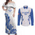 Custom Italy Rugby 2025 Couples Matching Off Shoulder Maxi Dress and Long Sleeve Button Shirt Come on Gli Azzurri!