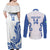 Custom Italy Rugby 2025 Couples Matching Off Shoulder Maxi Dress and Long Sleeve Button Shirt Come on Gli Azzurri!