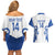 Custom Italy Rugby 2025 Couples Matching Off Shoulder Short Dress and Hawaiian Shirt Come on Gli Azzurri!