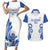 Custom Italy Rugby 2025 Couples Matching Short Sleeve Bodycon Dress and Hawaiian Shirt Come on Gli Azzurri!