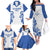 Custom Italy Rugby 2025 Family Matching Off The Shoulder Long Sleeve Dress and Hawaiian Shirt Come on Gli Azzurri!