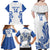 Custom Italy Rugby 2025 Family Matching Off Shoulder Maxi Dress and Hawaiian Shirt Come on Gli Azzurri!