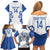 Custom Italy Rugby 2025 Family Matching Off Shoulder Short Dress and Hawaiian Shirt Come on Gli Azzurri!